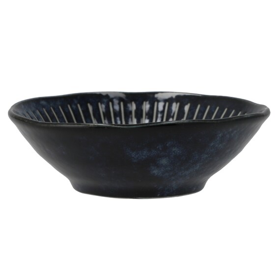 11cm小鉢 ネイビー(撥水十草) 2枚目画像