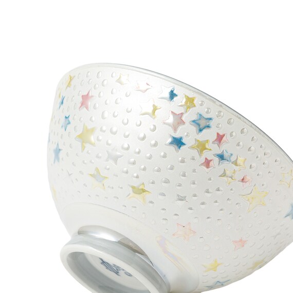 きらきら 飯碗(スター2 ホワイト) 7枚目画像