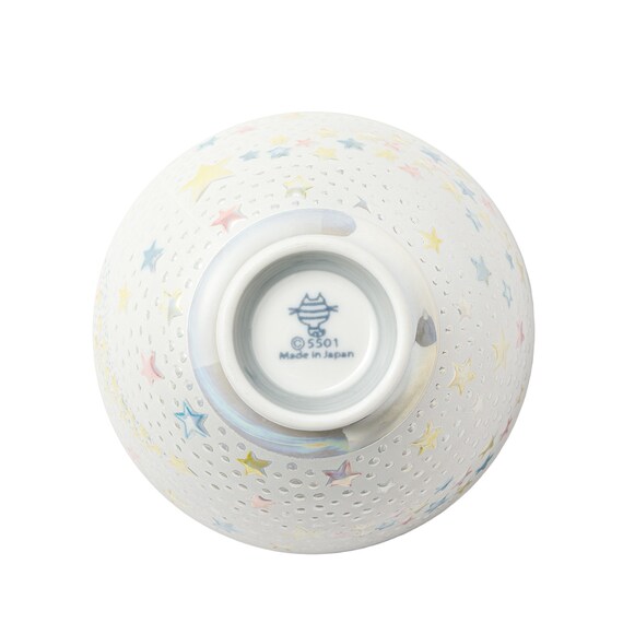 きらきら 飯碗(スター2 ホワイト) 9枚目画像