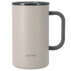 ジョッキにも使える蓋付きセラミックコートマグ580ml(モカ) 2枚目画像