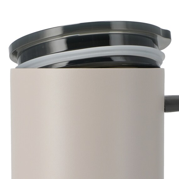 ジョッキにも使える蓋付きセラミックコートマグ580ml(モカ) 5枚目画像