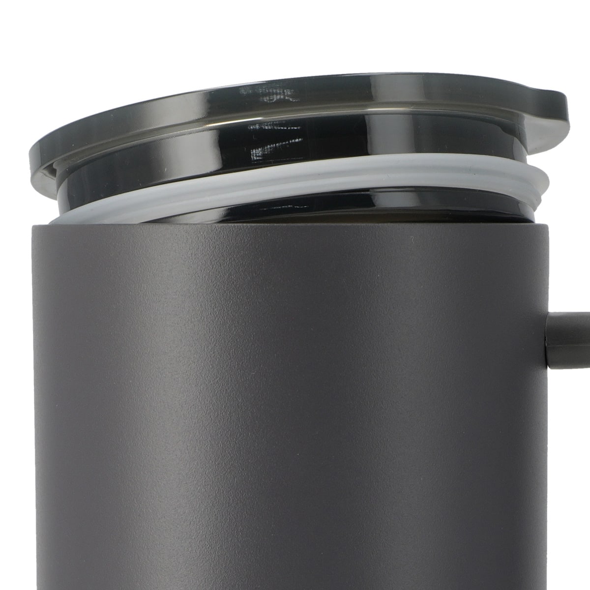 ジョッキにも使える蓋付きセラミックコートマグ580ml(ダークグレー