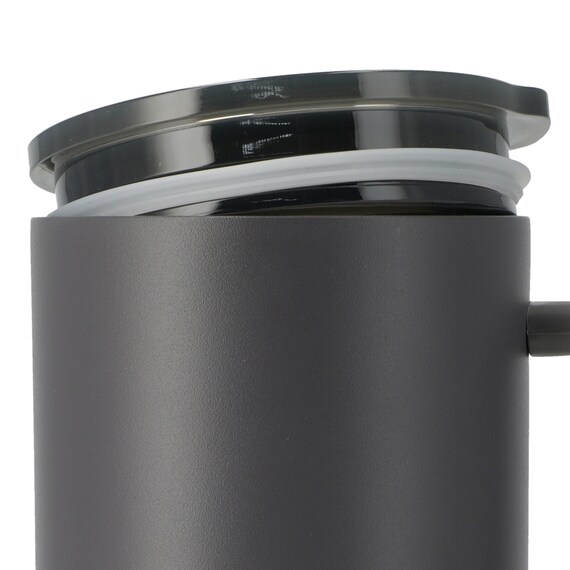 ジョッキにも使える蓋付きセラミックコートマグ580ml(ダークグレー) 5枚目画像