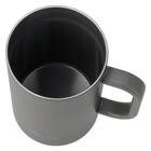 ジョッキにも使える蓋付きセラミックコートマグ580ml(ダークグレー) 7枚目画像