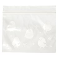 フリーザーバッグ ダブルジッパー SS(シマエナガ柄)