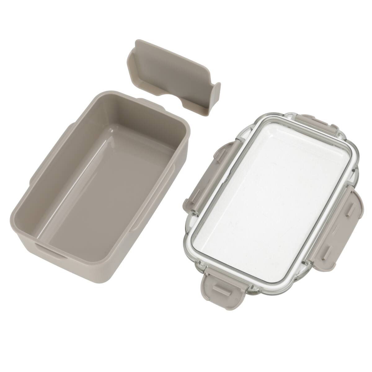 ランチボックス 650ml(PCD650 モカ)＋箸スプーン箱セット(CT27 モカ) 2