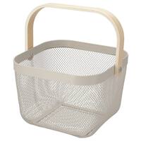 ハンドルバスケット 正方形(モカ)