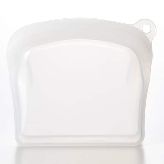 冷凍・湯煎・レンジで使える 立つシリコーンバッグ(300ml CL) 5枚目画像