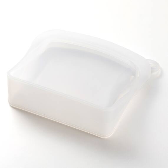 冷凍・湯煎・レンジで使える　立つシリコーンバッグ（300ml　CL） 7枚目画像