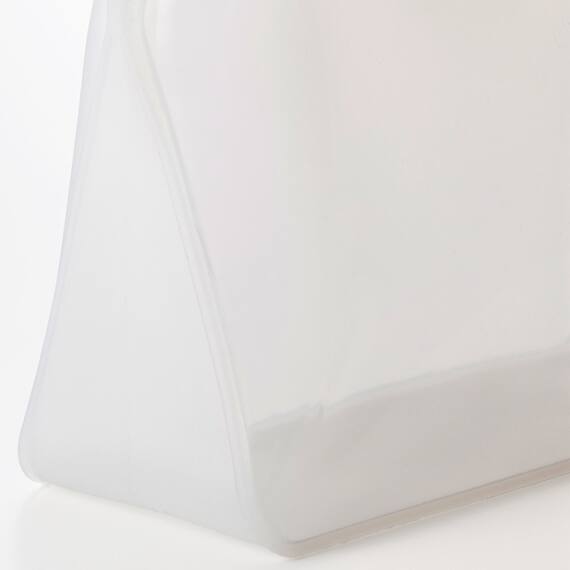 冷凍・湯煎・レンジで使える　立つシリコーンバッグ（300ml　CL） 9枚目画像