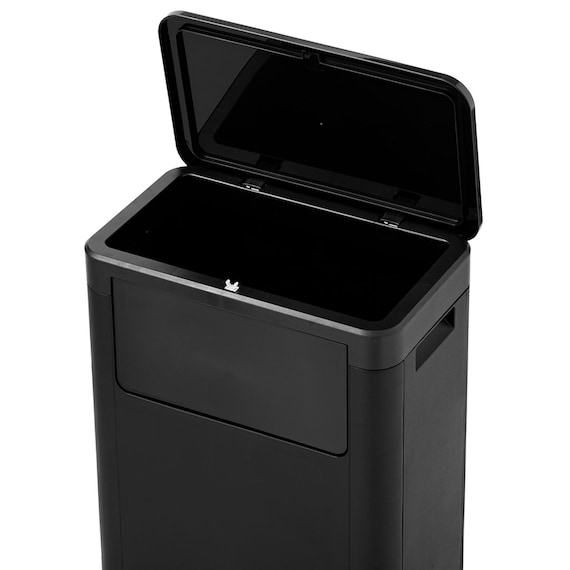 2WAY 壁にぴったりつけられるプッシュ式ペール 25L (ブラック) 8枚目画像