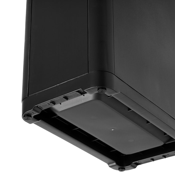 2WAY 壁にぴったりつけられるプッシュ式ペール 25L (ブラック) 12枚目画像