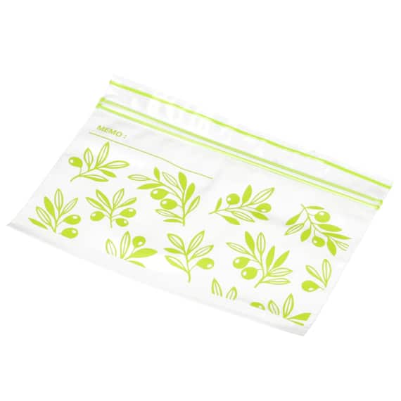 【3点セット126枚】フリーザーバッグ ダブルジッパー SSサイズ 42枚入り オリーブ(TWOL) 8枚目画像