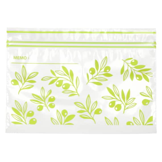 フリーザーバッグ ダブルジッパー SSサイズ 42枚入り オリーブ(TWOL) 1枚目画像