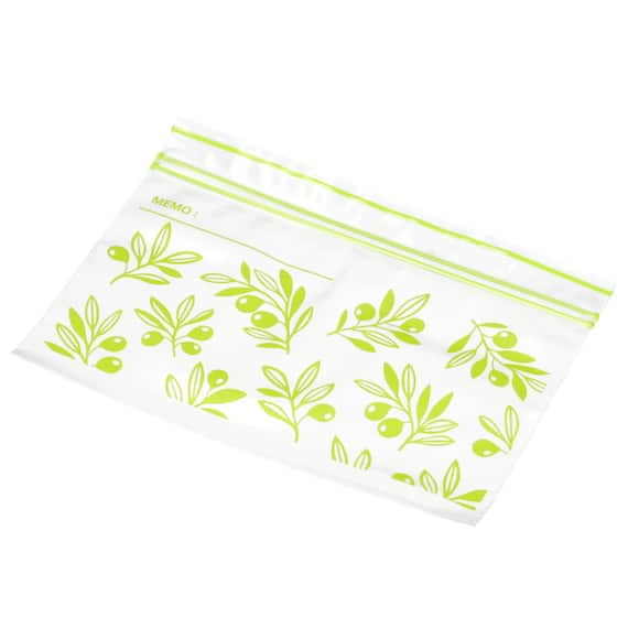 フリーザーバッグ ダブルジッパー SSサイズ 42枚入り オリーブ(TWOL) 7枚目画像