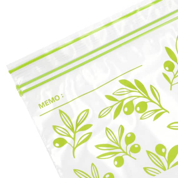 フリーザーバッグ ダブルジッパー SSサイズ 42枚入り オリーブ(TWOL) 8枚目画像