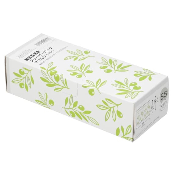 フリーザーバッグ ダブルジッパー SSサイズ 42枚入り オリーブ(TWOL) 9枚目画像