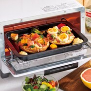 【TV紹介】 フッ素トリプルコートでこびりつきにくい グリルトレー深型ワイド 2 (テレ東系「ソレダメ!」 )