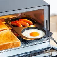 フッ素Wコートでこびりつきにくいオーブントースターコンビプレート 3