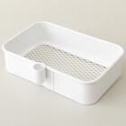 【デスク周り収納】スチールワゴントロリレギュラー 蓋トレー付き4点セットWH 16枚目画像