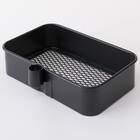 【ランドリー収納】回転バスケット付き トロリレギュラー3点セット ブラック 8枚目画像