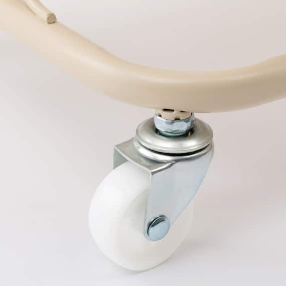 3段とも高さ調節ができるキッチンワゴン コンパクト (ベージュ)【スチールワゴン トロリ4】 12枚目画像