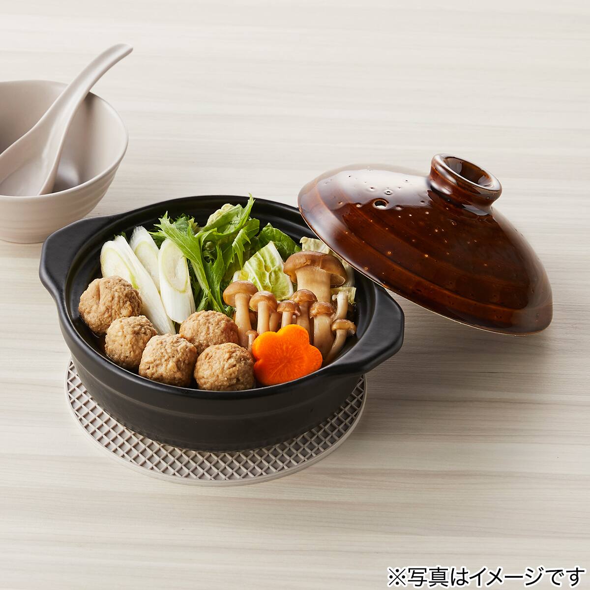 土鍋 8号(ブラック KY038) | ニトリネット【公式】 家具・インテリア通販