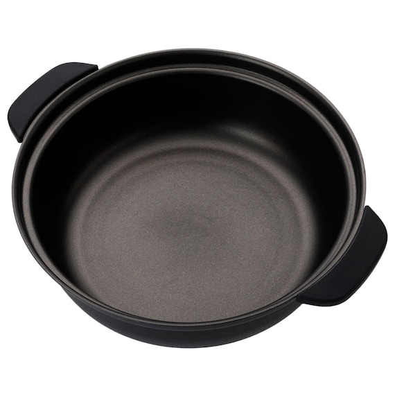 IH・ガス火 軽量土鍋風卓上鍋 27cm ブラック (KY040) 16枚目画像