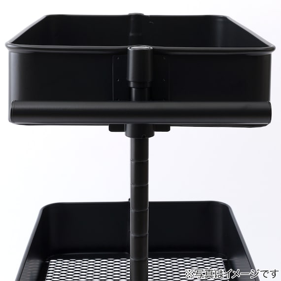 スチールワゴン トロリ用 バッグハンガー(ブラック) 7枚目画像