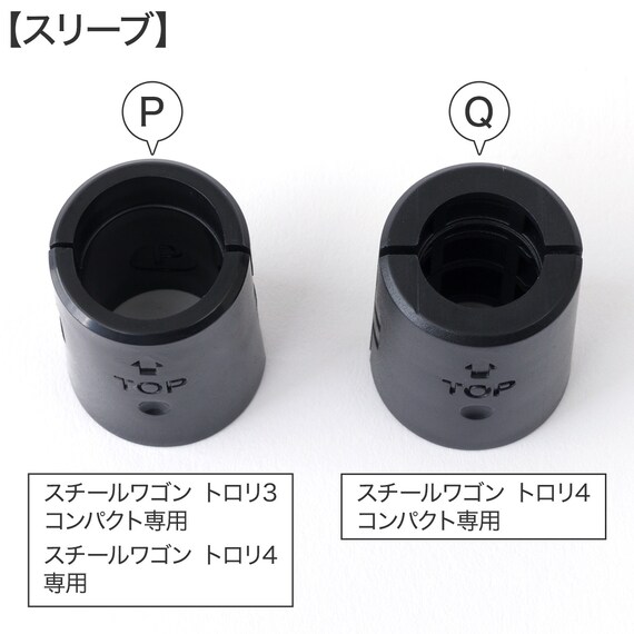 スチールワゴン トロリ用 バッグハンガー(ブラック) 9枚目画像