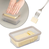 密閉式カットできるバターケース(モカ JC839)