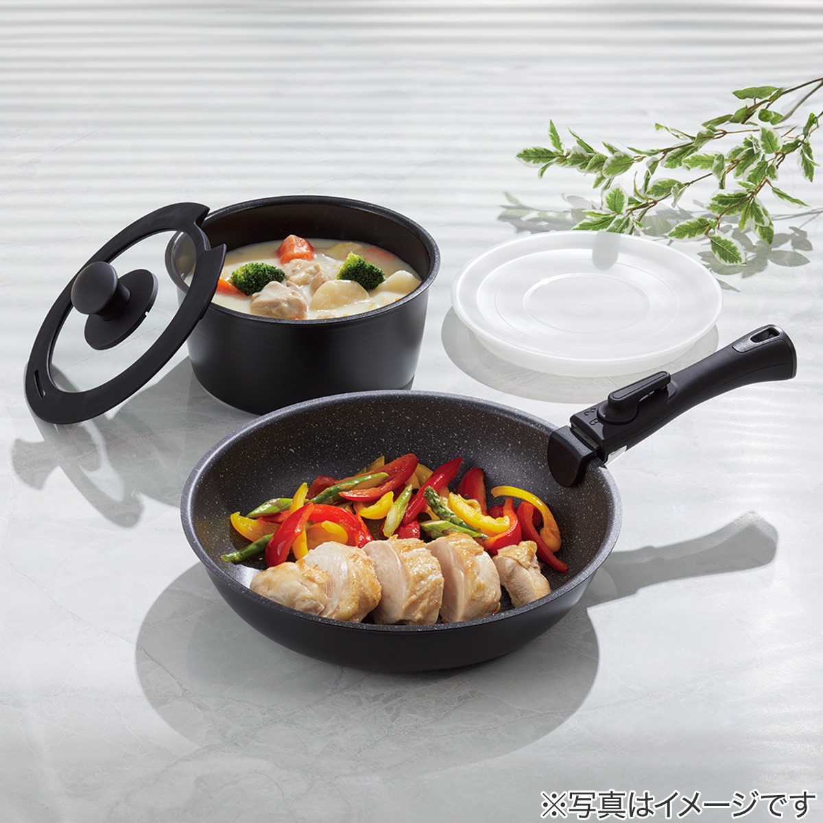取っ手がとれる】超軽量こびりつきにくい鍋・フライパン12点セット(TORERU3 サテン)【期間限定価格：1/13〜2/17まで】通販 | ニトリネット【公式】  家具・インテリア通販