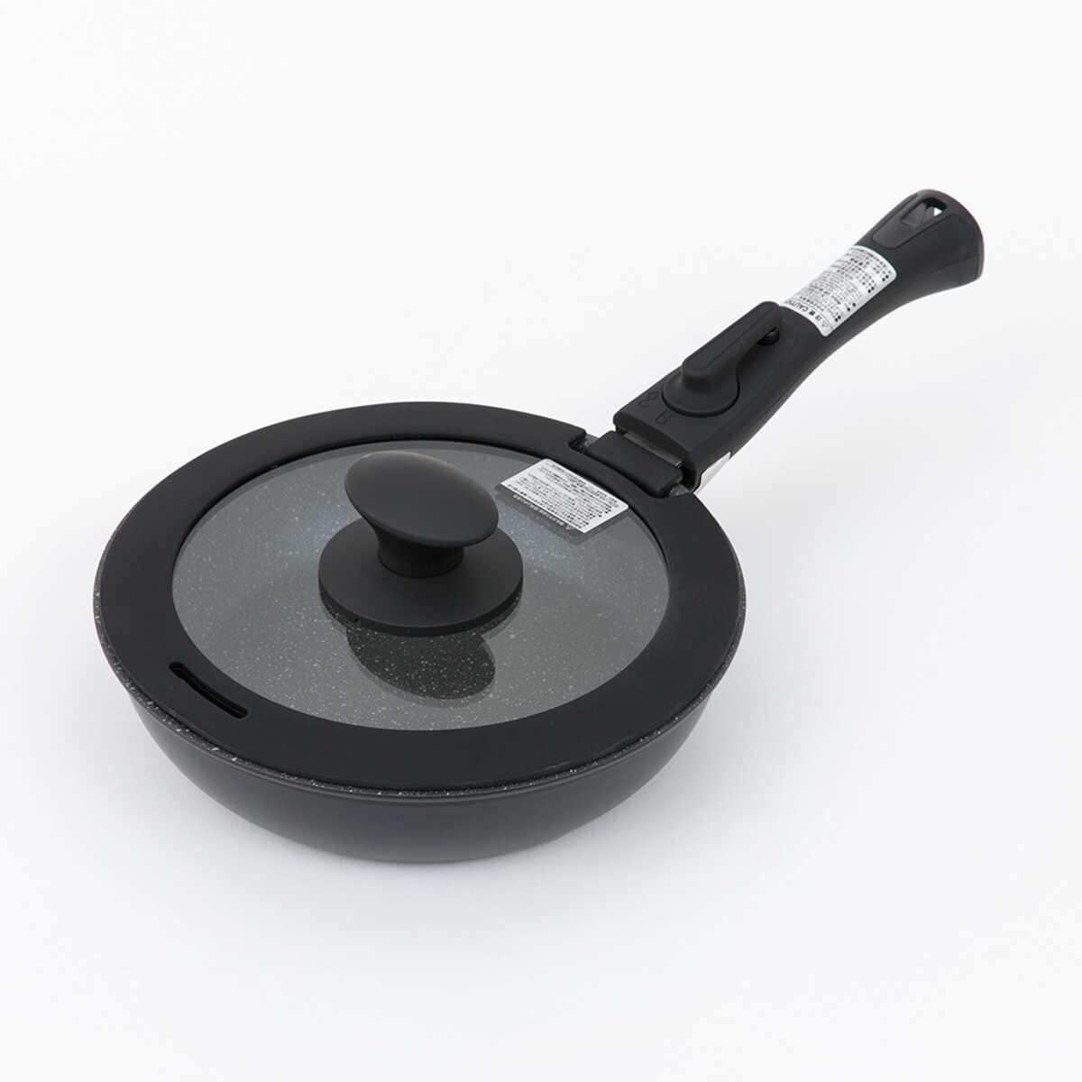 蓋つき3点セット】取っ手がとれる超軽量こびり付きにくいフライパン