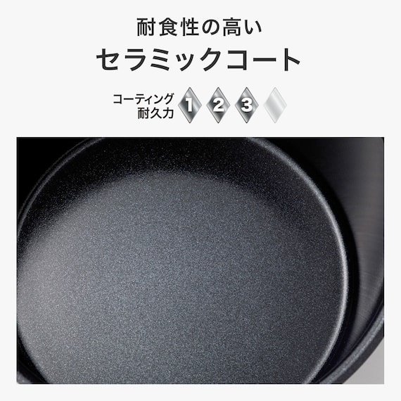 【取っ手がとれる】超軽量扱いやすい鍋 20cm (TORERU3 ブラック) 6枚目画像