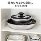 【フライパン・鍋3点セット】取っ手がとれる超軽量収納しやすいフライパンセット(BE) 11枚目画像