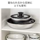 【フライパン・鍋3点セット】取っ手がとれる超軽量収納しやすいフライパンセット(BE) 11枚目画像