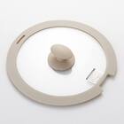 TORERUシリーズ専用 シリコーンふち ガラスふた (26cm ベージュ) 6枚目画像