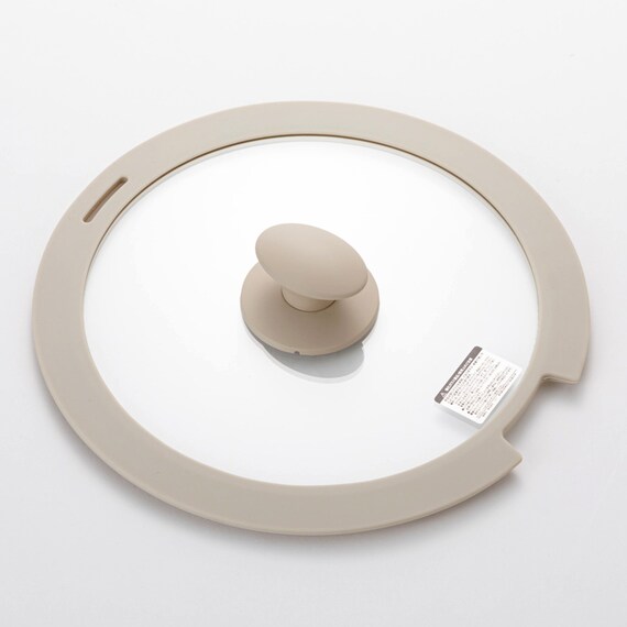 TORERUシリーズ専用 シリコーンふち ガラスふた (26cm ベージュ) 6枚目画像