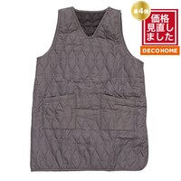 【デコホーム商品】キルトエプロン(ネイビー M TY408)