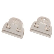 【デコホーム商品】袋止めクリップ 2P モカ(PL005)