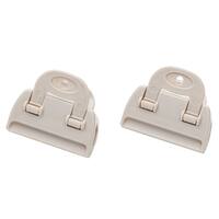 袋止めクリップ 2P S モカ(PL005)