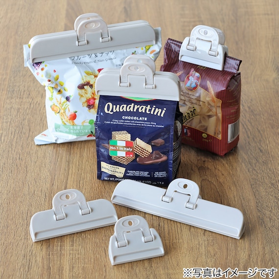 袋止めクリップ 2P M モカ(PL006) 3枚目画像