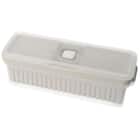 1台10役コンパクトスライサー保存セット長方形(KY024 モカ) 1枚目画像