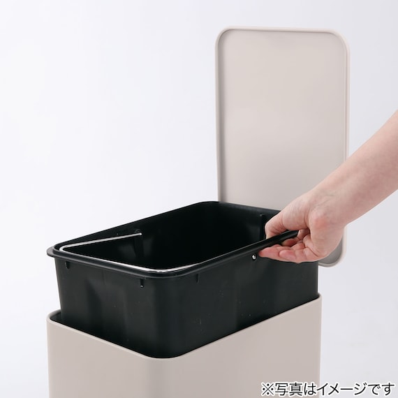 ペダルペール ソフトクローズ 20L(モカ SM001) 5枚目画像