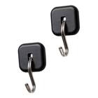 ネオジムマグネットハングフック 2個入り ブラック 1枚目画像