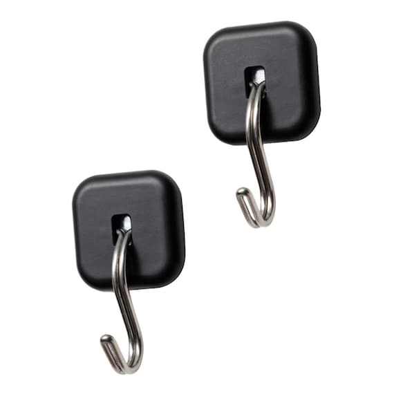 ネオジムマグネットハングフック 2個入り ブラック 1枚目画像