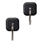 ネオジムマグネットハングフック 2個入り ブラック 2枚目画像