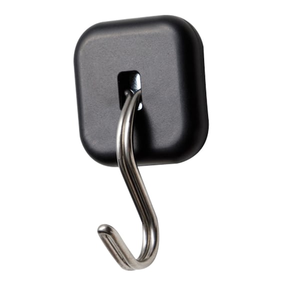 ネオジムマグネットハングフック 2個入り ブラック 3枚目画像