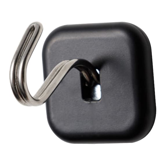 ネオジムマグネットハングフック 2個入り ブラック 4枚目画像