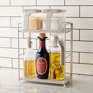 【デコホーム商品】高さ調節できるスパイスラック(モカ DR001)